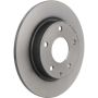 Brembo 08.C653.11 Brembo UV Coated Solid Brake Rotor