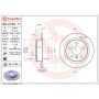 Brembo 08.C745.11 Brembo UV Coated Solid Brake Rotor
