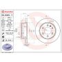Brembo 08.D045.11 Brembo UV Coated Solid Brake Rotor