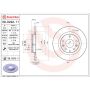 Brembo 08.D222.11 Brembo UV Coated Solid Brake Rotor