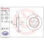 Brembo 08.D225.11 Brembo UV Coated Solid Brake Rotor