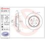Brembo 08.D278.11 Brembo UV Coated Solid Brake Rotor