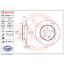 Brembo 08.D340.11 Brembo UV Coated Solid Brake Rotor