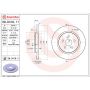 Brembo 08.D416.11 Brembo UV Coated Solid Brake Rotor