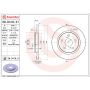Brembo 08.D416.21 Brembo UV Coated Solid Brake Rotor