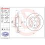 Brembo 08.D757.21 Brembo UV Coated Solid Brake Rotor