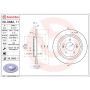 Brembo 08.D882.11 Brembo UV Coated Solid Brake Rotor