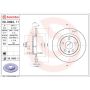 Brembo 08.D893.11 Brembo UV Coated Solid Brake Rotor