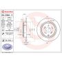 Brembo 08.E562.11 Brembo UV Coated Solid Brake Rotor