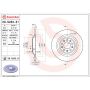 Brembo KT00672 Brembo ceramic brake pad and UV coated solid  brake disc kit