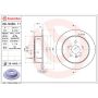 Brembo 08.N430.11 Brembo UV Coated Solid Brake Rotor