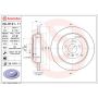 Brembo 08.R101.11 Brembo UV Coated Solid Brake Rotor