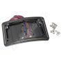 Letric Lighting 04-13 Sportster Perfect Plate Light Black Curved License Plate Frame
