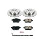 PowerStop KOE6583 OE Stock Replacement Low-Dust Ceramic Brake Pad and Rotor Kit