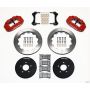 Wilwood 140-9107-R Narrow Superlite 6R Front Hat Kit 12.88in Red 1994-2004 Mustang