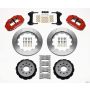 Wilwood 140-9834-R Narrow Superlite 6R Front Hat Kit 14.00in Red 98-02 Camaro/Firebird