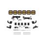 Diode Dynamics DD7821 Prinsu/Sherpa Roof Racks- SS5 6-Pod CrossLink Mounting Kit Pro Yellow Combo