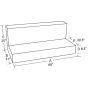Tradesman 83098 Steel L-Shape Liquid Storage Tank (Full Size) - White