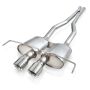 Stainless Works CTSV9CPCBLMF 2009-15 Cadillac CTS-V Coupe 3in Catback System X-Pipe Turbo Mufflers 4in Tips