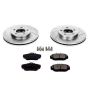 PowerStop K1327 Z23 Daily Driver Carbon-Fiber Ceramic Brake Pad and Drilled & Slotted Rotor Kit