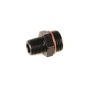 FRAGOLA FRG494001-BL #10 ORB x 3/8 MPT Adapter Fitting Black
