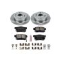 PowerStop KOE701 OE Stock Replacement Low-Dust Ceramic Brake Pad and Rotor Kit