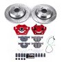PowerStop KC5732A Z23 Daily Driver Carbon-Fiber Ceramic Pads Drilled & Slotted Rotor & Caliper Kit