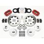 Wilwood 140-13344-DR Dynapro Dust-Boot Front Kit 12.19in Drill Red 1965-1969 Mustang Disc & Drum Spindle