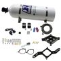 Nitrous Express 63571-15 4500 Covert Crossbar Plate System, Pro Power 100-500Hp (15# Bottle)