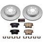 PowerStop CRK1720 Genuine Geomet Coated Rotor and Low-Dust Ceramic Brake Pad Kit