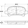 StopTech 02-06 Toyota Camry Street Performance Rear Brake Pads