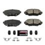 PowerStop Z23-1729 PowerStop - Z23 Daily Driver Carbon-Fiber Ceramic Brake Pads with Hardware Kit