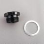 FRAGOLA FRG491980-BL Inlet Plug 7/8-20 Blank Black