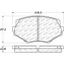 Stoptech 305.06350 94-97 / 99-02 Mazda Miata Street Select Front Brake Pads