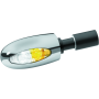 Kuryakyn 2556 Bl 1000 7/8-1in Handlebars With Hollow Ends White/Amber Chrome