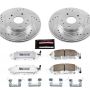 PowerStop K5887-26 Z26 Street Performance Ceramic Brake Pad and Drilled & Slotted Rotor Kit