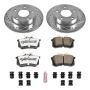 PowerStop K585-26 Z26 Street Performance Ceramic Brake Pad and Drilled & Slotted Rotor Kit