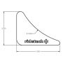 Ridetech 90000202 Gusset, 2.75