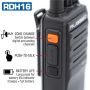 Rugged Radios RDH16-V Rugged RDH16 - Business Band Two Way Handheld Radio - Digital and Analog VHF / Black