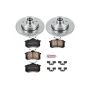 PowerStop KOE369 OE Stock Replacement Low-Dust Ceramic Brake Pad and Rotor Kit