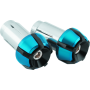 BikeMaster 152153 Anti-Vibration Bar Ends - Black/Blue
