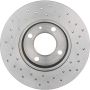 Brembo 09.5166.1X Premium UV Coated Xtra Cross Drilled Brake Rotor