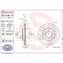 Brembo 09.5166.1X Premium UV Coated Xtra Cross Drilled Brake Rotor