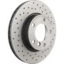 Brembo 09.5390.3X Premium UV Coated Xtra Cross Drilled Brake Rotor