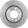 Brembo 09.5390.3X Premium UV Coated Xtra Cross Drilled Brake Rotor