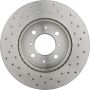 Brembo KTX0158 Brembo ceramic brake pad and Xtra vented drilled brake disc kit