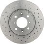 Brembo KTX0158 Brembo ceramic brake pad and Xtra vented drilled brake disc kit