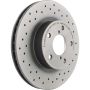 Brembo 09.5673.1X Premium UV Coated Xtra Cross Drilled Brake Rotor