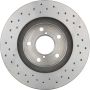 Brembo 09.5673.1X Premium UV Coated Xtra Cross Drilled Brake Rotor