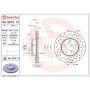 Brembo 09.5673.1X Premium UV Coated Xtra Cross Drilled Brake Rotor